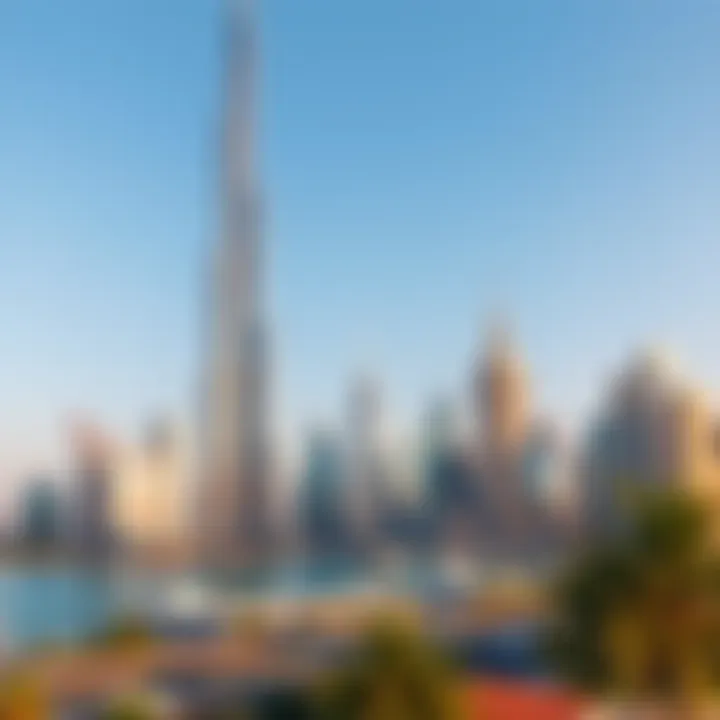 Comparative skyline view of Dubai Creek Tower and global landmarks