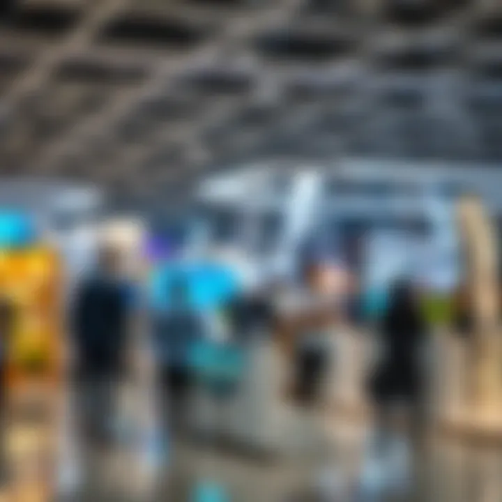 Innovative Real Estate Projects Exhibition Exhibitors showcasing innovative real estate projects at a Dubai event