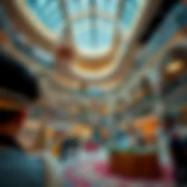 Shopping in Dubai Mall Luxurious shopping experience in Dubai Mall with stunning interior design