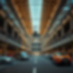 Parking facility overview at Dubai Mall