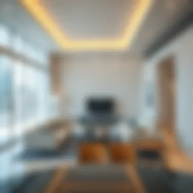 Modern apartment interior reflecting upscale living