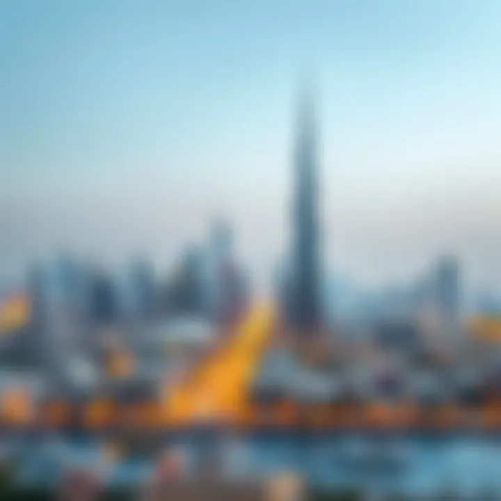 Dubai Skyline and Real Estate Growth A skyline view of Dubai symbolizing real estate growth