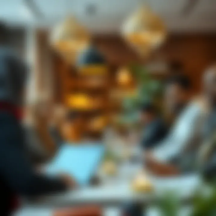 Eid in a Multicultural Work Environment Multicultural workplace celebrating Eid