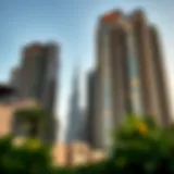 Luxurious high-rise buildings in Dubai showcasing elite bricks