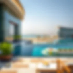 Stunning beachfront view from Emaar Beach Mansion