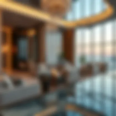 Luxurious interior design of Emaar Beach Mansion