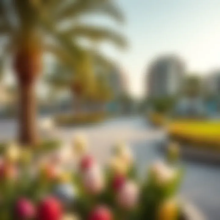 Community park in Emaar Greens with recreational facilities