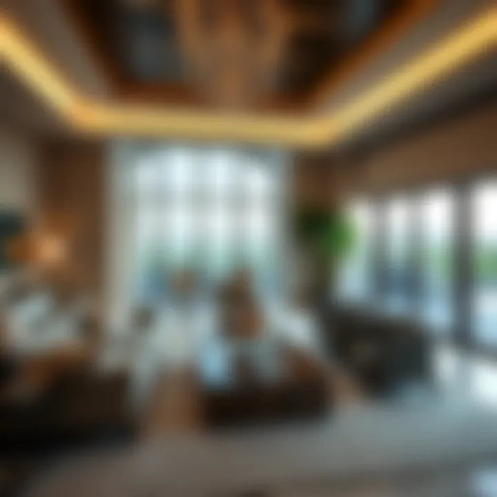 Luxurious living room interior in Emaar Greens