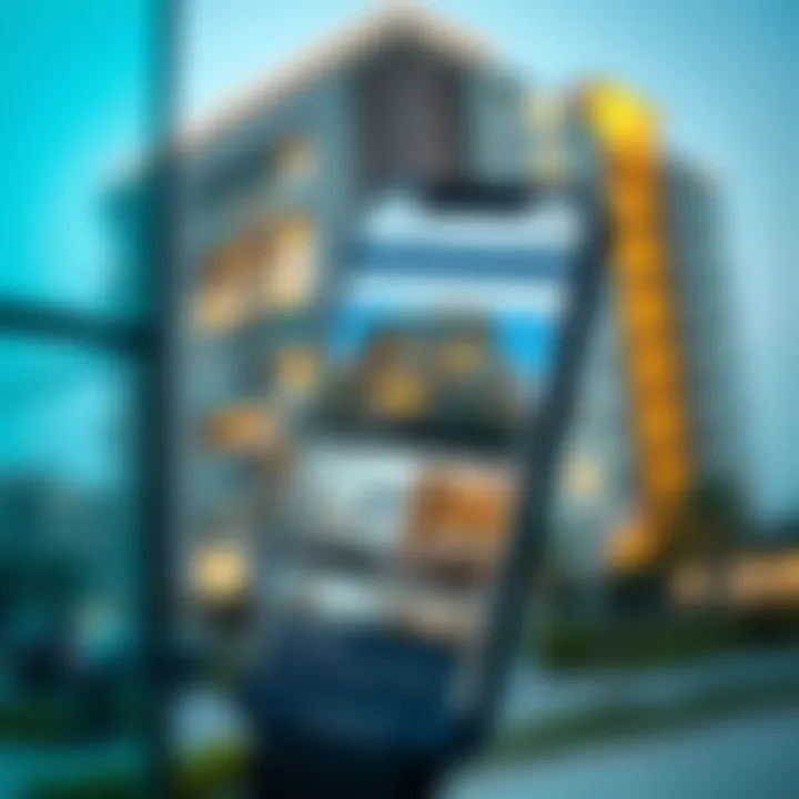 Real Estate App for Dubai Properties Real estate app displaying property listings