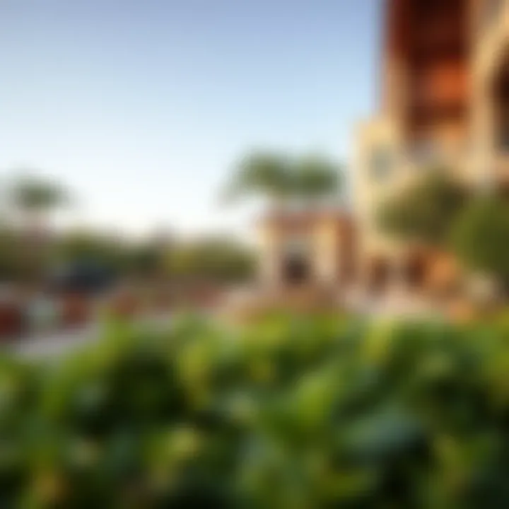 Recreational Areas in Dunes Village A serene view of recreational areas in Dunes Village emphasizing green spaces and leisure activities.