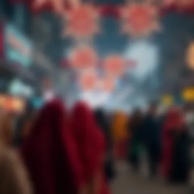 Vibrant cultural celebration during the New Year festivities