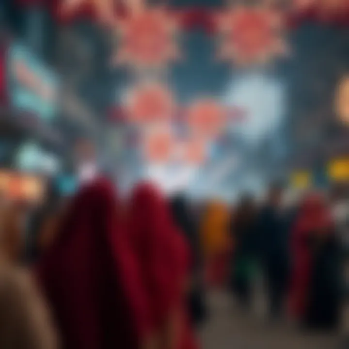 Vibrant cultural celebration during the New Year festivities