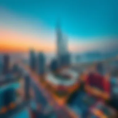 Aerial Perspective of الخالدية بالاس in Dubai Aerial view of الخالدية بالاس within the vibrant Dubai skyline