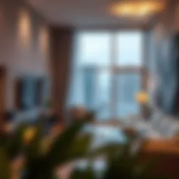 View of a modern 1 BHK apartment in Karama