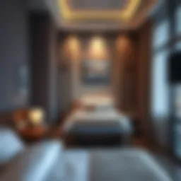 Cozy bedroom in Al Barsha hotel.