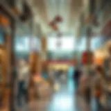 A vibrant shopping scene inside a budget-friendly mall in Dubai showcasing diverse products