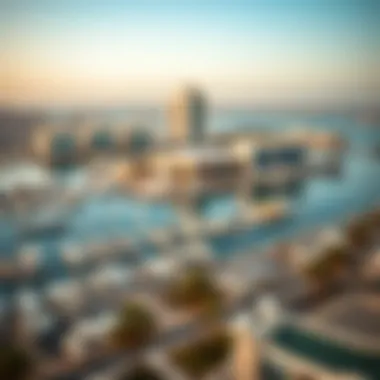 Panoramic View of Al Bandar Marina Panoramic view of Al Bandar Marina showcasing waterfront properties