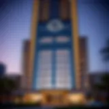 Stunning facade of Al Fahad Tower 1 showcasing modern architecture