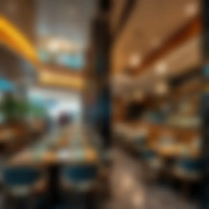 Stylish Dining Area at Al Ghurair City Center A stylish dining area at Al Ghurair City Center filled with culinary delights