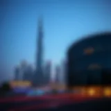 Al Gurg Tower Skyline View A breathtaking view of Al Gurg Tower highlighting its sleek design against the skyline.