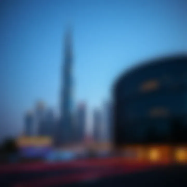 Al Gurg Tower Skyline View A breathtaking view of Al Gurg Tower highlighting its sleek design against the skyline.