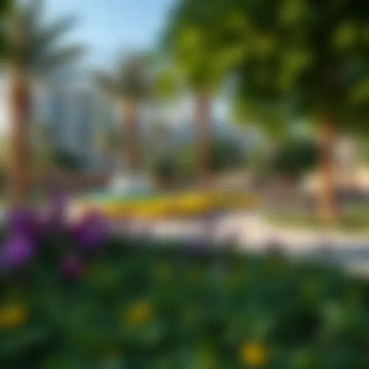 Community Park in Al Mamoura Vibrant community park in Al Mamoura with lush greenery
