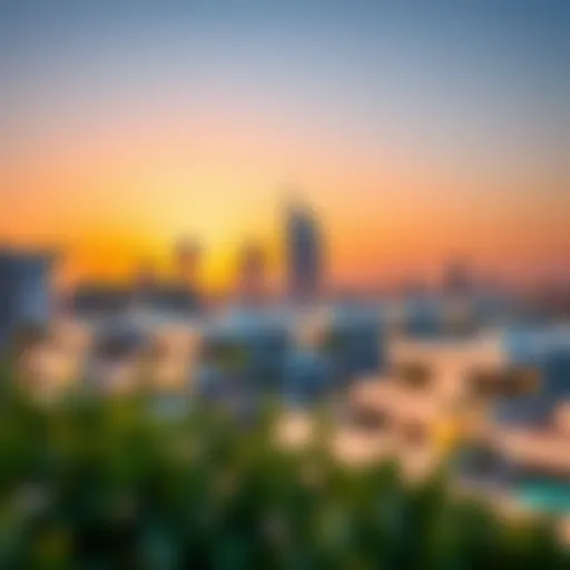 Stunning skyline of Al Mamoura showcasing modern architecture