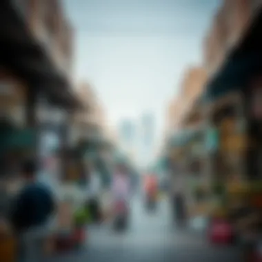 Vibrant market scene in Al Maya DSO highlighting local businesses and culture