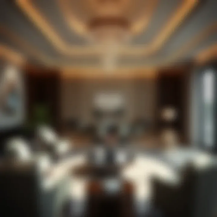 Interior design of a luxurious property in Al Maya DSO reflecting contemporary elegance