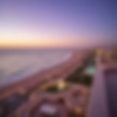 Panoramic View of Al Qurm Beach A panoramic view of Al Qurm Beach showcasing its pristine shoreline