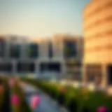 Modern Architecture in Al Qusais A picturesque view of Al Qusais showcasing its modern architecture