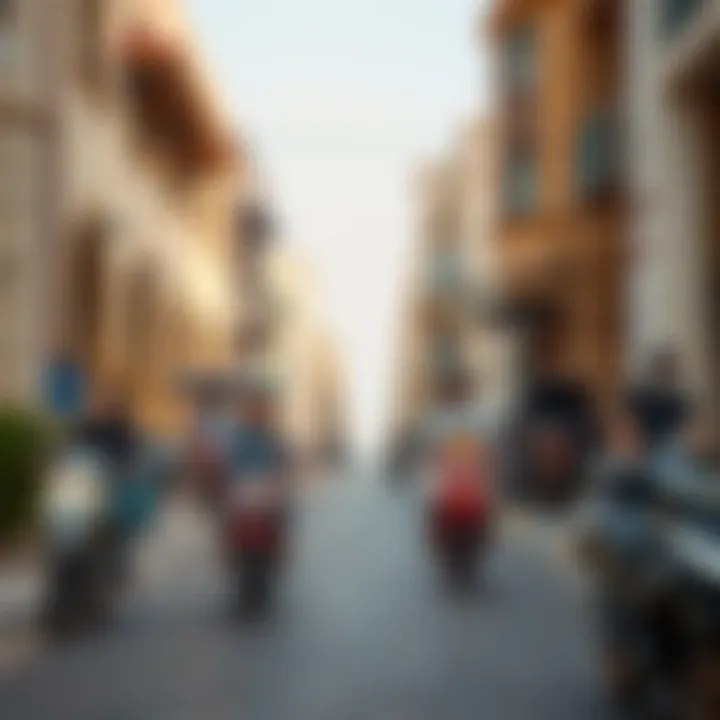 Vibrant street life in Al Rashidiya highlighting local culture and community