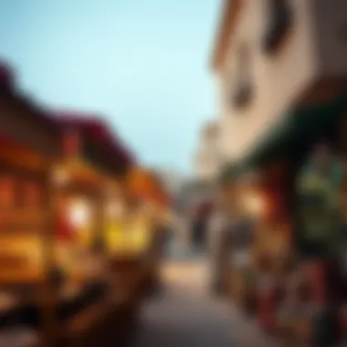 Vibrant community market in Al Ruwaya filled with local artisans