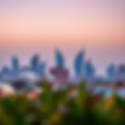 Stunning skyline view of Al Ruwaya showcasing modern architecture