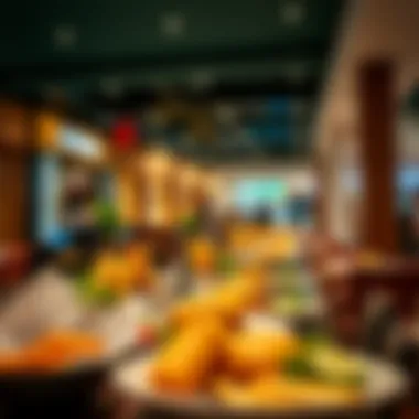 A selection of dining options available at Al Wahda Mall