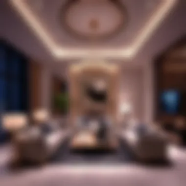 Elegant Interiors of Al Waleed Paradise Luxurious interior design showcasing modern elegance