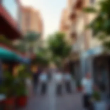 Lively Neighborhood with Amenities Vibrant neighborhood in Dubai with local amenities