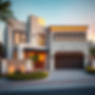 Architectural design renderings of houses in Arabian Ranches 3