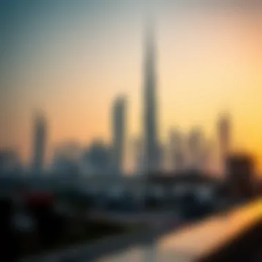 Dubai's Iconic Tower Skyline The skyline of Dubai featuring iconic towers