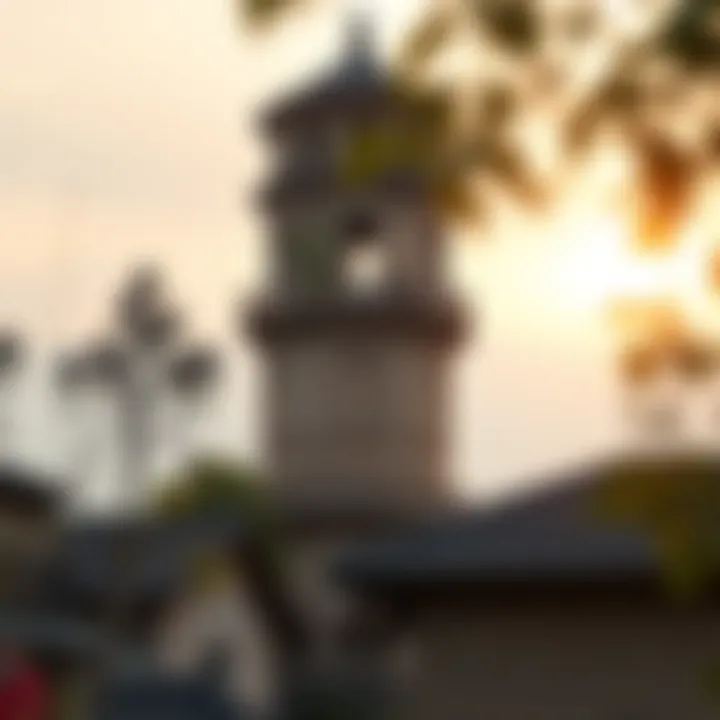 A historical tower representing cultural heritage