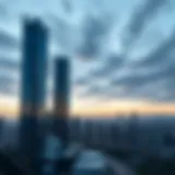 A stunning skyline showcasing modern towers