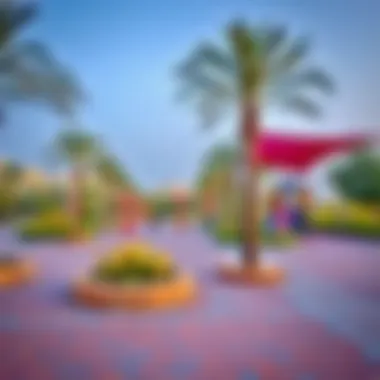 Vibrant community park in Arjan filled with greenery and recreational facilities