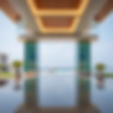 Dubai's Luxurious Beachfront Real Estate A stunning beachfront view showcasing Dubai's luxurious coastline and real estate developments.