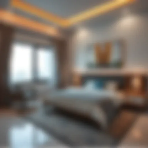 Stylish Bed Space Interior in Satwa Villa Stylish bed space interior in Satwa Villa