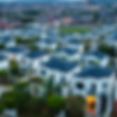 Aerial view of the neighborhood featuring Bianca Townhouses