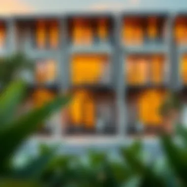 Stunning exterior view of Bianca Townhouses showcasing modern architecture
