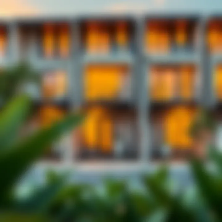 Stunning exterior view of Bianca Townhouses showcasing modern architecture