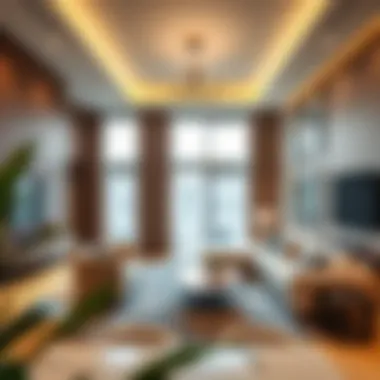Luxurious interior design of Bianca Townhouse living room