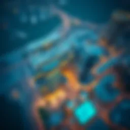 Stunning aerial view of Burj Royal highlighting its architectural magnificence.