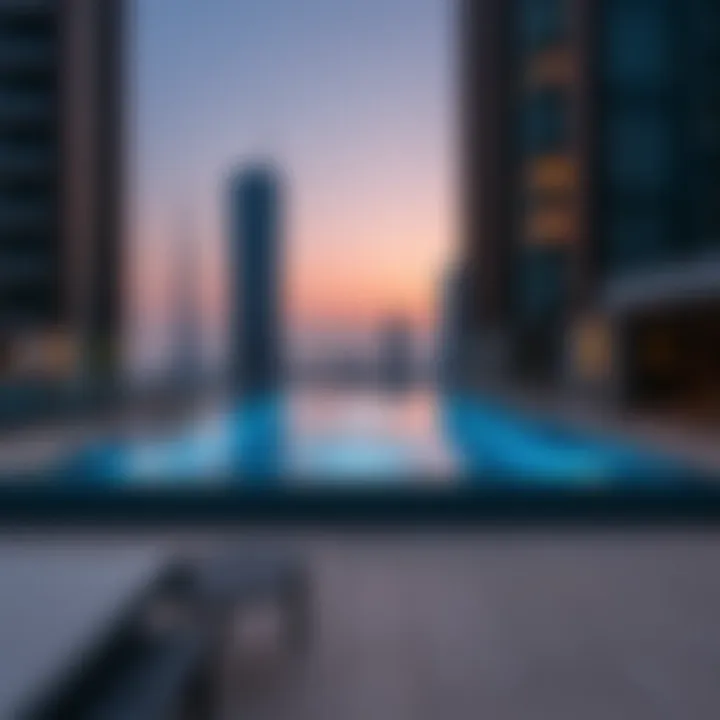 Exceptional Amenities at Burj Royal: A Luxurious Experience Modern amenities offered at Burj Royal including a rooftop pool.